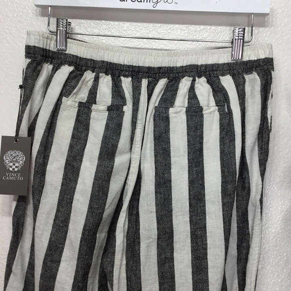 NWT Vince Camuto Spring ‘20 Striped Linen Pants - Picture 4 of 6